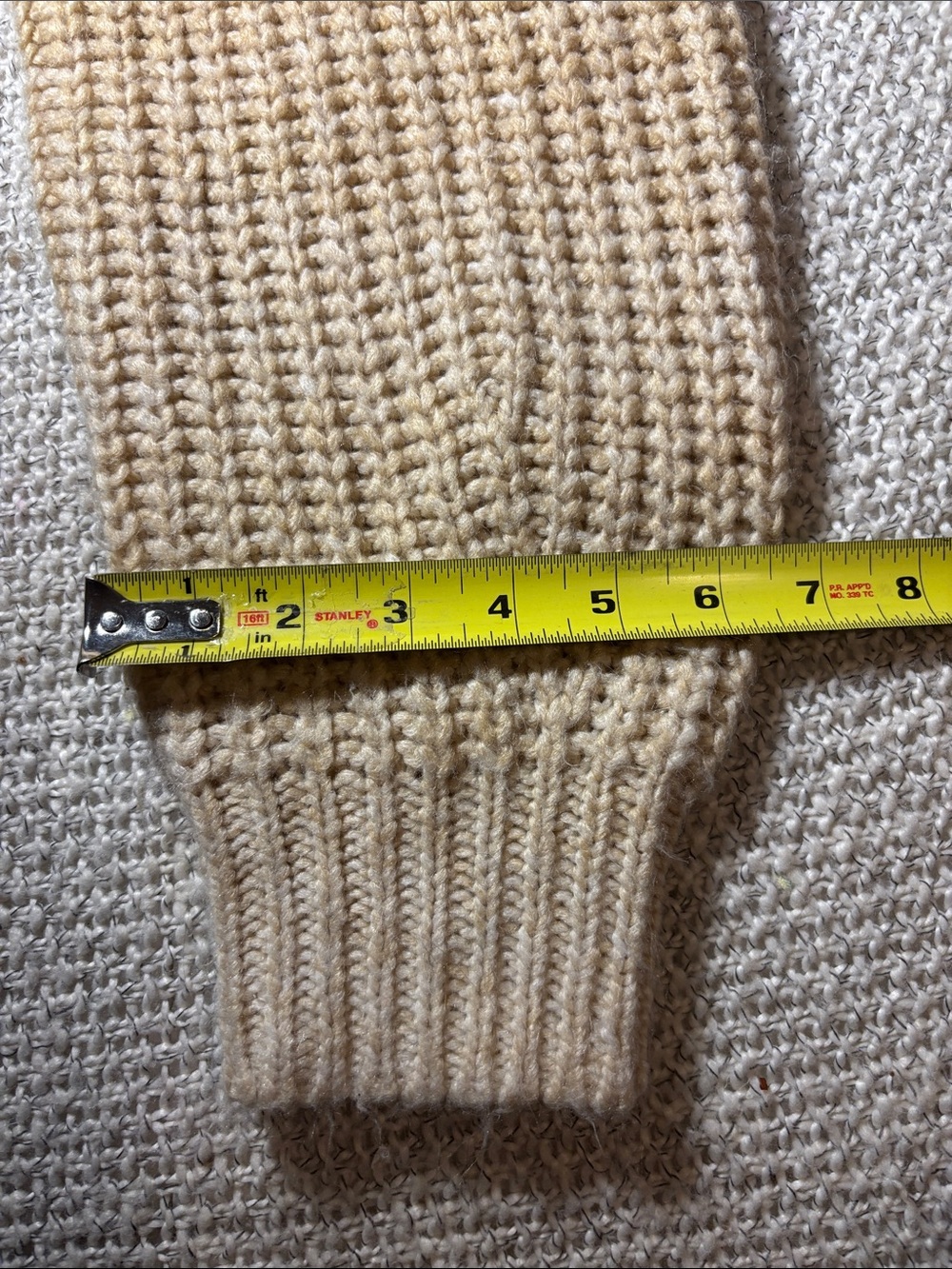A New Day Beige Chunky Ribbed Knit Crewneck Sweater - Size M - Picture 13 of 13